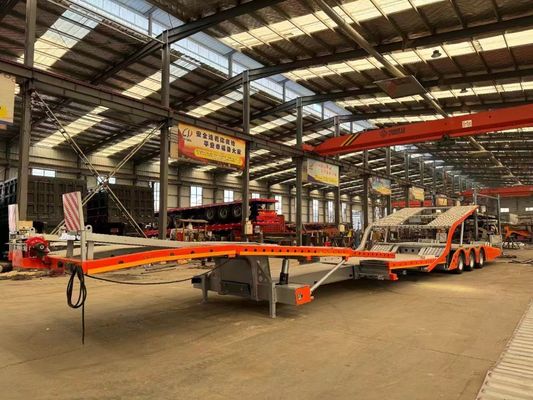 Fuwa / BPW Triple Axle Car Trailer Vehicle Transport Double Deck Semi Trailer