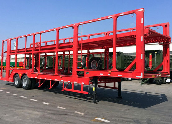 Hydraulic Loading 2 Floors 8/10 Car Carrier Semi Trailer Within Fuwa / BPW Axle