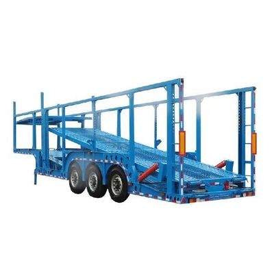 28T Loading Car Semi Trailer With Two Axle Air Suspension Customizable
