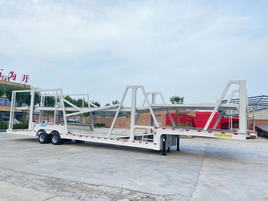 Double Deck Hauler Car Semi Trailer Transport Truck With Air Suspension