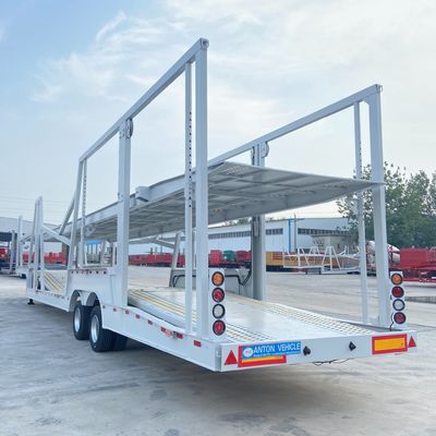 Double Deck Hauler Car Semi Trailer Transport Truck With Air Suspension