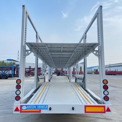 Double Deck Hauler Car Semi Trailer Transport Truck With Air Suspension