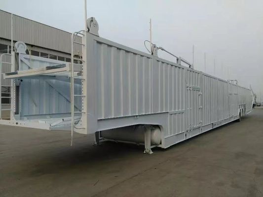 Fuwa / BPW 3 Axle Car Trailer Semi Car Transporter 40t-60t Loading Weight