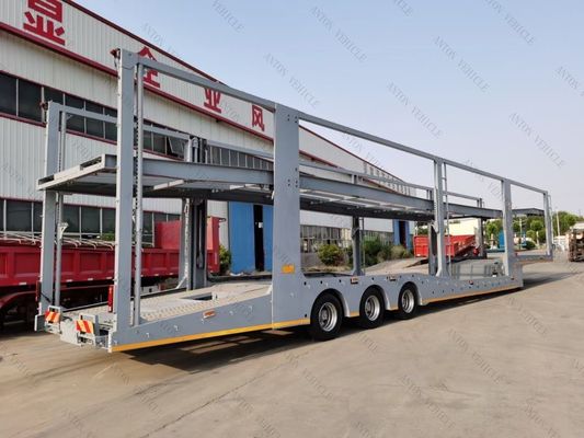 2 Axle Truck Semi Trailer Car Carrier Transport Semi Truck Trailer For Chinese Market