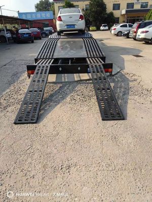Flatbed 4 Car Carrier Trailer For Single Axle Pickup Truck Car Transport Semi Trailer