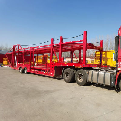 Two Axle Car Trailer 20 Meter Car Transport Trailer Carrying 8 Cars