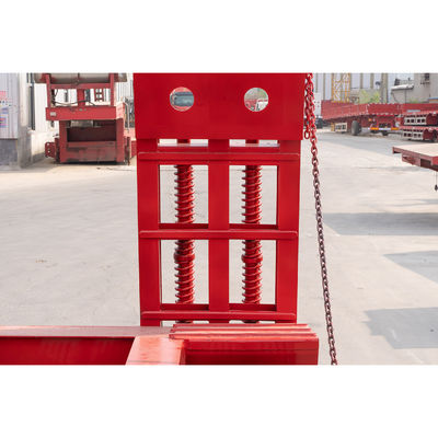 4 Line 8 Axle Low Bed Semi Trailer For Transporting Construction Machinery
