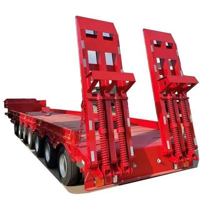 7 Axle Low Bed Semi Trailer Drop Deck Flatbed Semi Truck Trailer