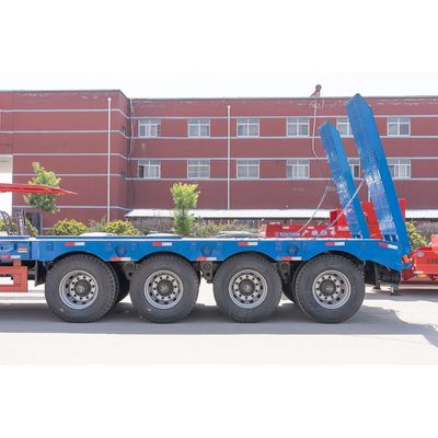 Customizable 3/4/5/6/7 Axle Low Bed Truck Trailer For Large Equipment Transport
