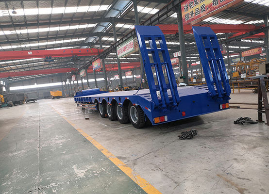 Customization Low Bed Gooseneck Trailer Excavator Transport 50t-80t Semi Bed Trailer