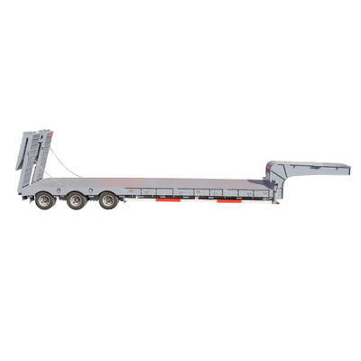 Jost Kingpin 80t 3 Axle Low Bed Trailer For Smooth And Safe Crane Machine Transport
