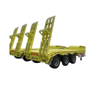 Jost Kingpin 80t 3 Axle Low Bed Trailer For Smooth And Safe Crane Machine Transport