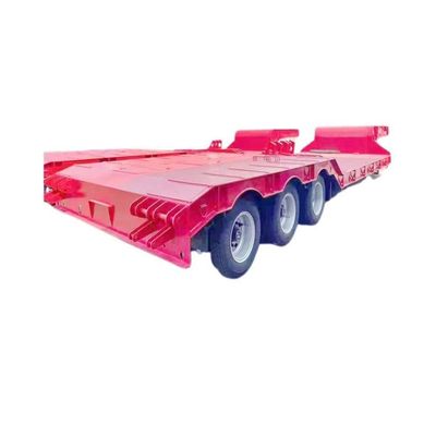 13t Grade 3 Axles 60tons Low Bed Semi Trailer Heavy Duty Semi Truck Lowboy Trailer