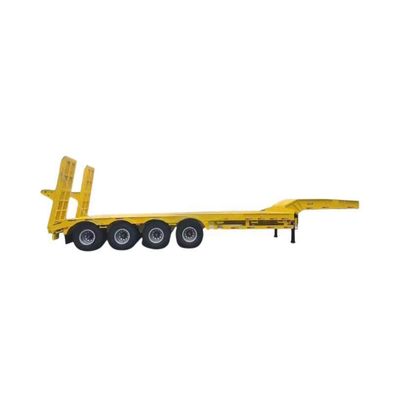 Customized 3 Axle Low Bed Trailer 80tons 100ton 120 Ton Lowboy Trailer