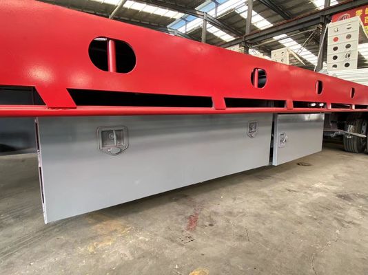 60-100T Heavy Duty Lowbed Trailer With Multi Axle Hydraulic 12 Tires