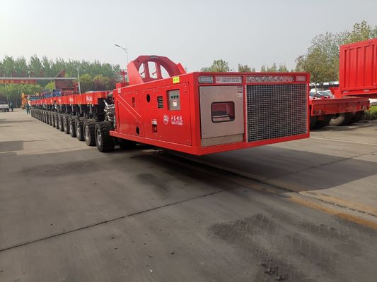 Customized Axles Hydraulic Lowbed Trailer For Oversized Load Transport