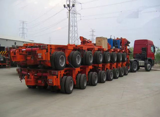 Automatic Steering Hydraulic Axle Modular Trailer With 200t Load Capacity