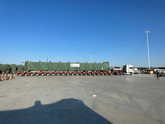 Jost Kingpin Transport Hydraulic Semi Trailer Modular Flatbed Trailer For Heavy Duty