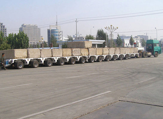Customized Axle Modular Lowbed Trailer Hydraulic Semi Trailer 8 Axles