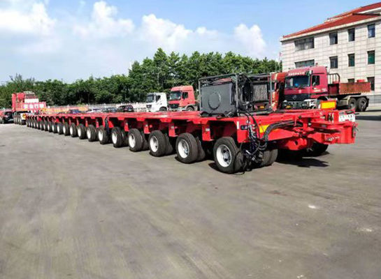 200t Load Capacity Widened Low-Flat Hydraulic Ladder Semi-Trailer for Transportation
