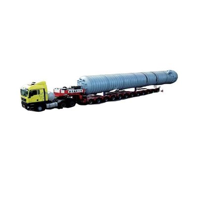 9 Line 18 Axle Hydraulic Steering Modular Trailer For Heavy Equipment Transport