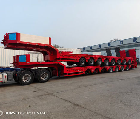 500 Tons Load Capacity Hydraulic Axis Trailer For Turbines Transportation In Tech
