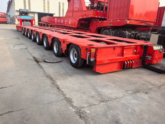500 Tons Load Capacity Hydraulic Axis Trailer For Turbines Transportation In Tech