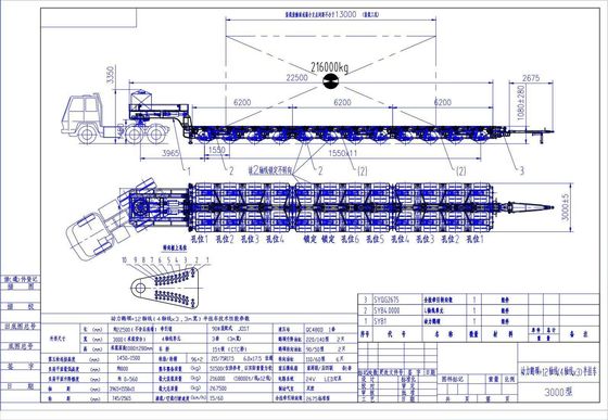 300 Ton Modular Hydraulic Trailer Heavy Mechanical Suspension And Advanced Steering