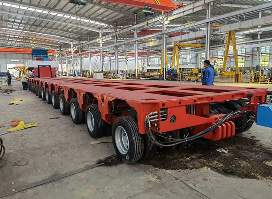 500 Tons Hydraulic Flatbed Trailer With Fuwa / BPW Axle And Customization Option