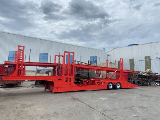 Low Bed Car Carrier Trailer 53ft With 25T Payload For Car Transport