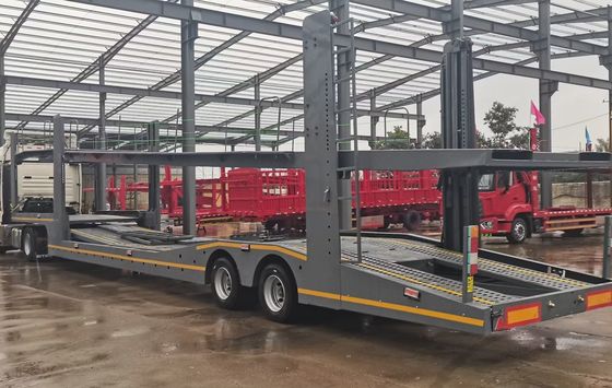 Customized Car Carrier Trailer With ADR Certification For Transporting 7 Cars