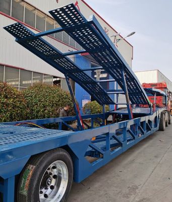 High Efficiency Two Axle Car Semi Trailer With Extendable Rear Tail