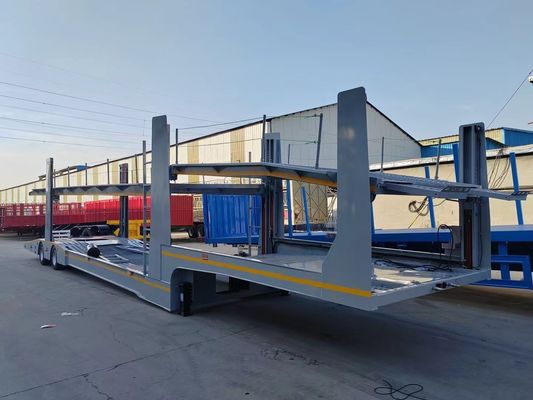 Double Deck Hauler Car Semi Trailer Transport Truck With Air Suspension