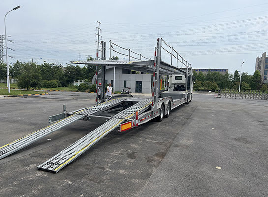 Anton Car Transport Semi Trailer For 6-8 Cars Adjustable Dual Layer Design