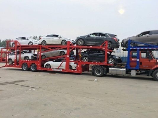 Anton Car Transport Semi Trailer For 6-8 Cars Adjustable Dual Layer Design