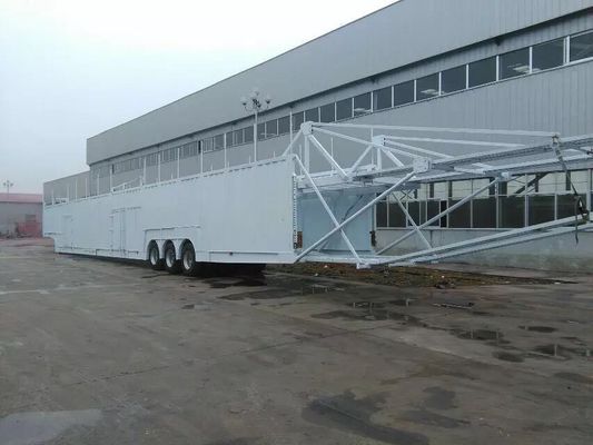 Fuwa / BPW 3 Axle Car Trailer Semi Car Transporter 40t-60t Loading Weight
