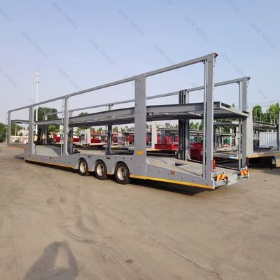 Van Type 2 Axles 6 8 Car Carrier Trailer European Standard Semi Car Transporter