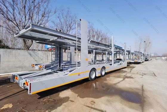Car Semi Trailer with 25T Max Payload JOST #50 Kingpin and 4.0 Meters Height for Auto Transport