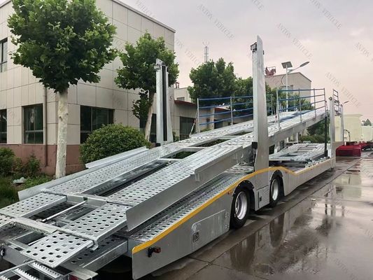 ABS Ebs Double Floor Auto Transport Semi Trailer Car Semi Trailer 18t-28t Loading