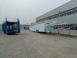 ABS Ebs Double Floor Auto Transport Semi Trailer Car Semi Trailer 18t-28t Loading