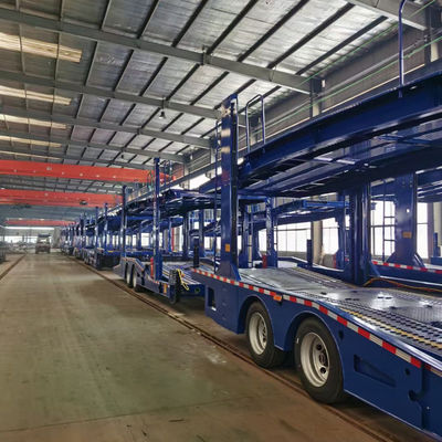 smooth Transport Tractor Towing Car Transport Trailer Double Deck For Carrying 6/8 Cars