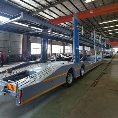 28T 2 Axle Car Carrier Trailer With Advanced Hydraulic Lifting System