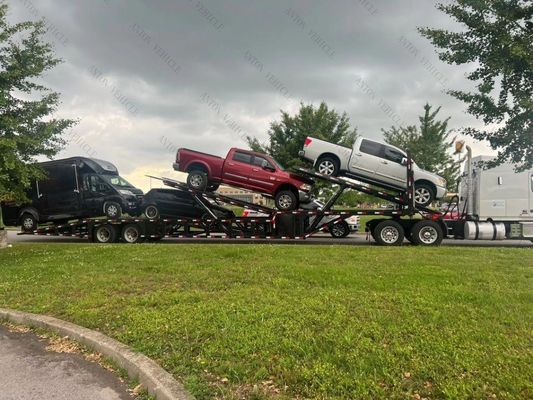 Van Type Two Axle Car Trailer CE Certification For Transporting 8 Cars