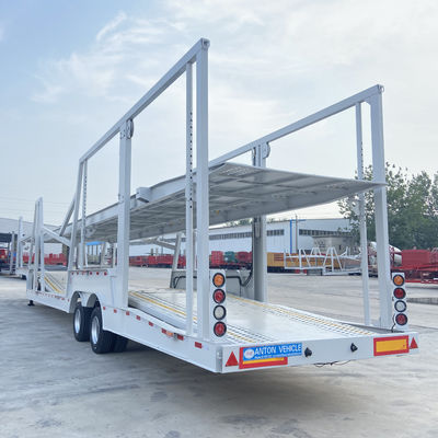 Two Axle Car Trailer 20 Meter Car Transport Trailer Carrying 8 Cars