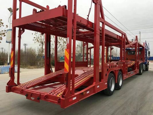 8 Tires Car Hauler Semi Trailer Adjustable And Versatile Design
