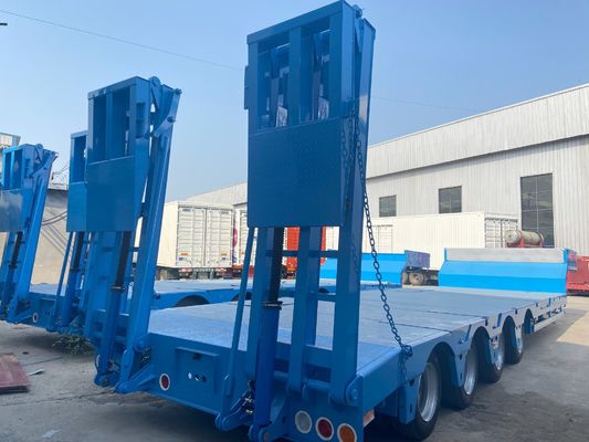 Customizable 3/4/5/6/7 Axle Low Bed Truck Trailer For Large Equipment Transport