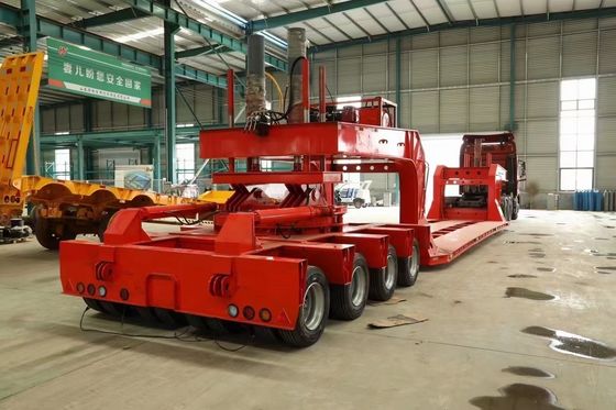 Customization Low Bed Gooseneck Trailer Excavator Transport 50t-80t Semi Bed Trailer