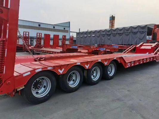 Customization Low Bed Gooseneck Trailer Excavator Transport 50t-80t Semi Bed Trailer