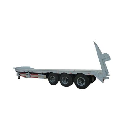 13t Grade 3 Axles 60tons Low Bed Semi Trailer Heavy Duty Semi Truck Lowboy Trailer