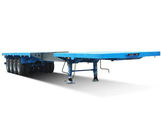 30T-60T 4 Axle Lowboy Trailer Lowboy Semi Truck For Transportation